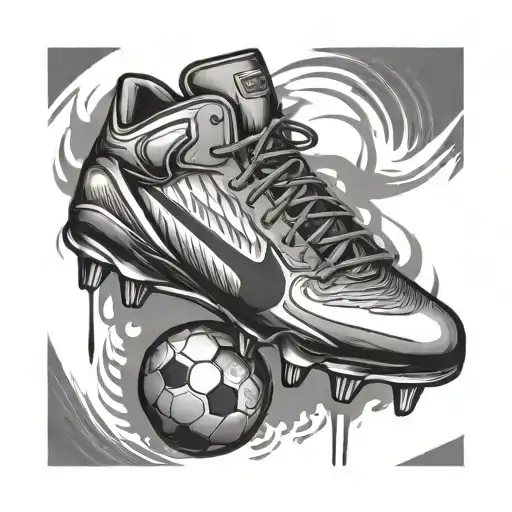 Football Shoes Print
