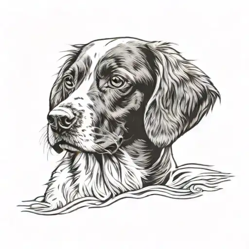 Dog Breed Brittany Spaniel Face