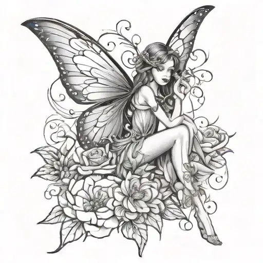 Fine Line Fairy Tattoo Ideas