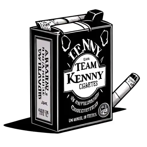 A Pack Of Team Kenny Unfiltered Cigarettes