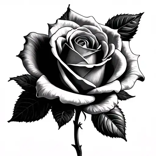 Rose With Stem Spelling Amanda