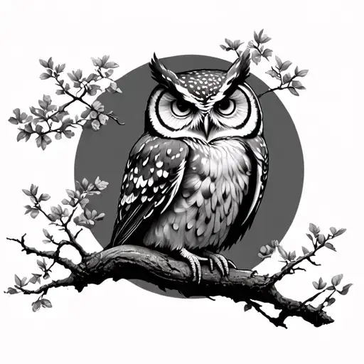 Owl Bonsai Tree Surrounded