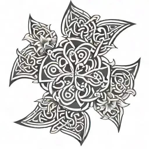 Celtic With Flowers Wrapped