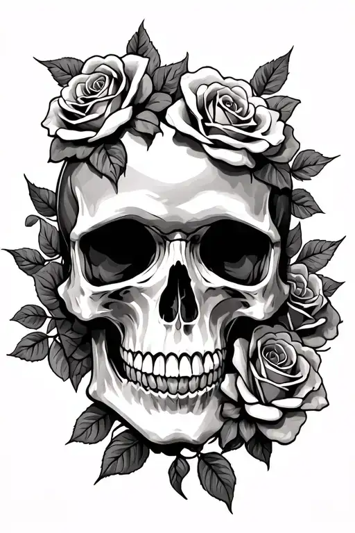 Skull And Roses