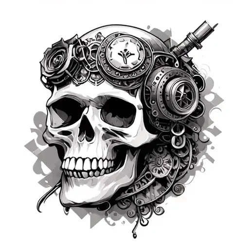 Skull Steampunk Inspired
