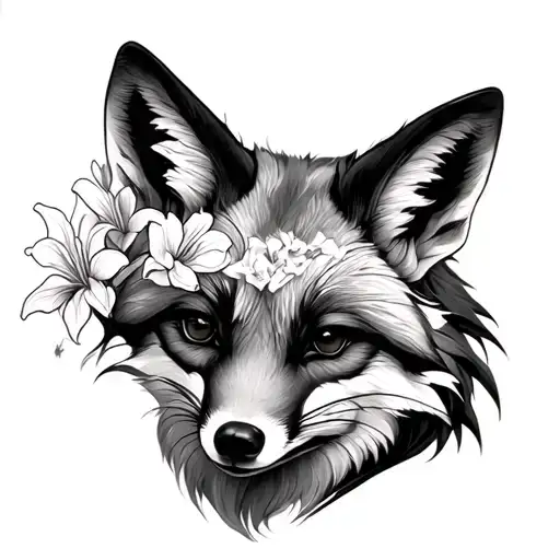 Fox With Fleur De Lily