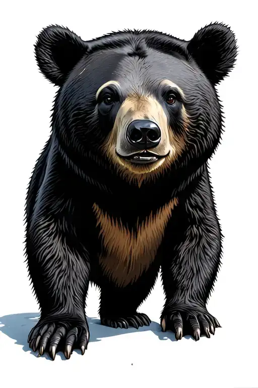 Black Bear Standing