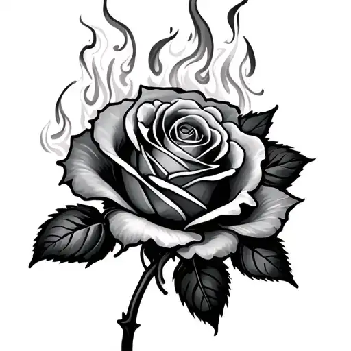 Burning Roses Fuck Love