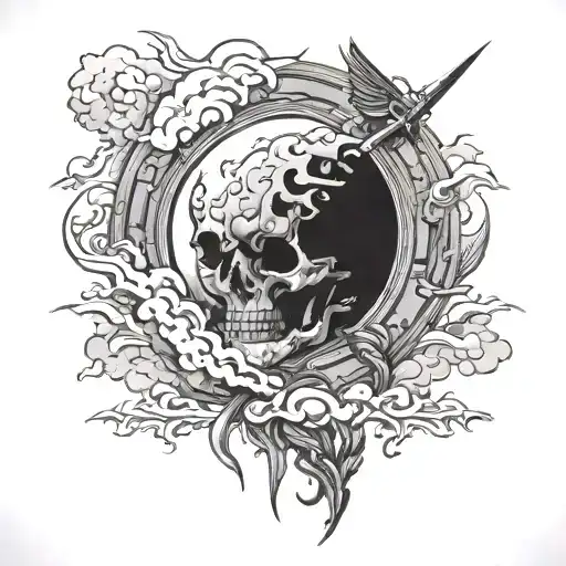 Battlefield Death Fire Clouds Eclipse