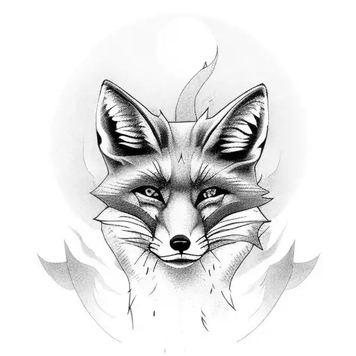 Leaping Fox With Partial Skeleton Visible