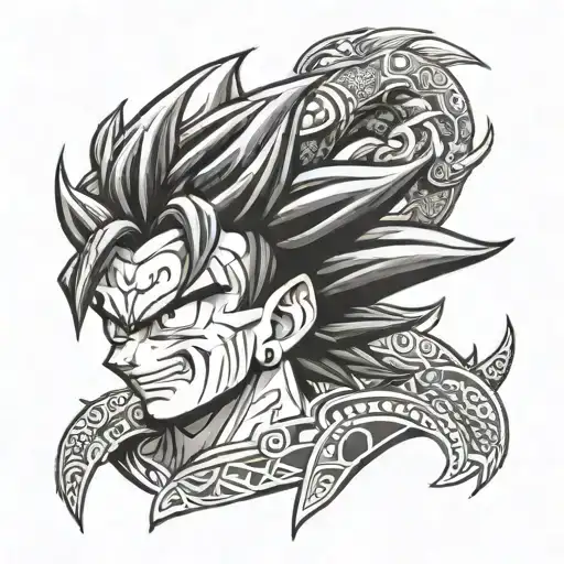 Dragon Ball Z Anime Philipine Tribal Inspired