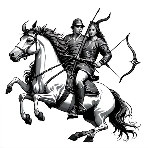 Capricorn And Sagittarius Archer Riding