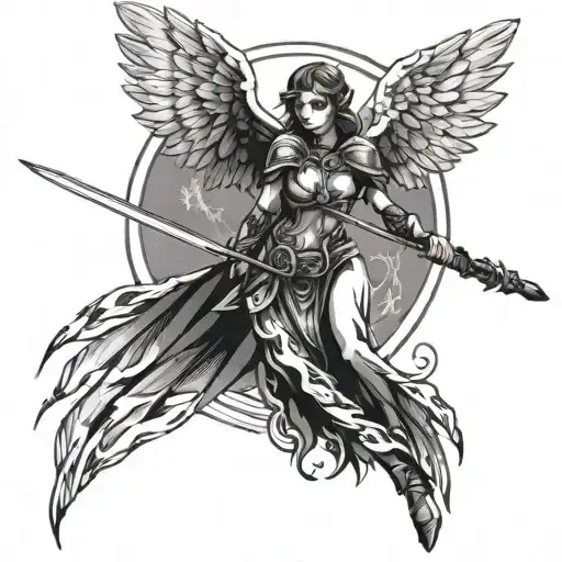 Malenia With Wings And A Sword