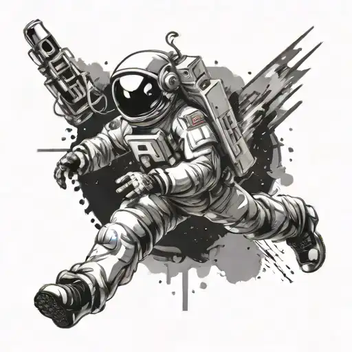 Trash Polka Astronaut