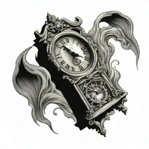 Melting Grandfather Clock
