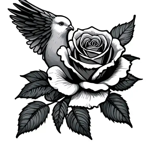Dove And Rose Rip Mom