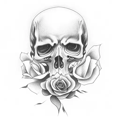 Grim Reaper With Rose