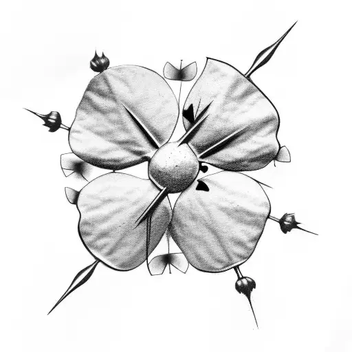 Four Leaf Clover With Thorns