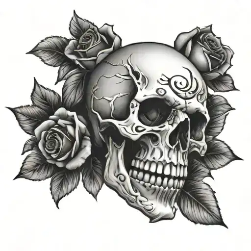 Skull And Roses