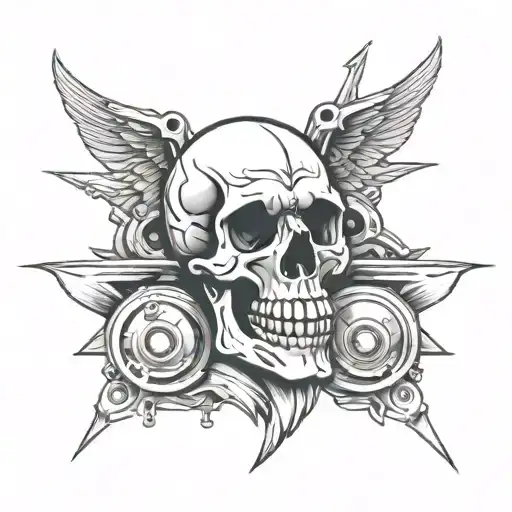 Skull And Pistons