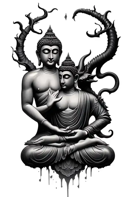 Buddha And Devil