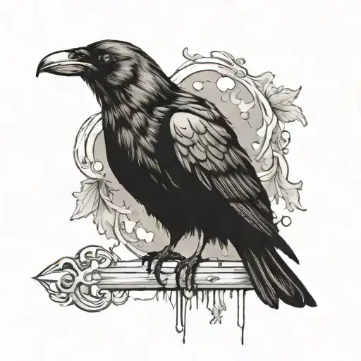 Crow With Key