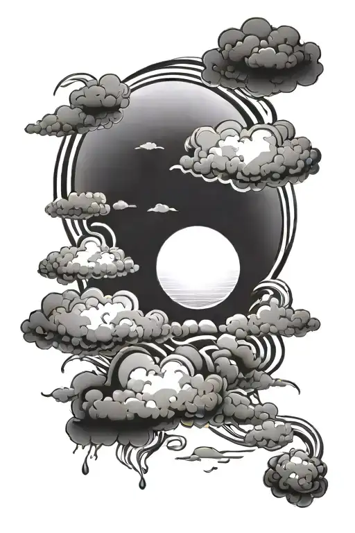 Sun Shining Through Clouds