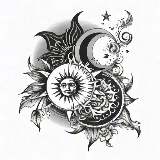 Moon And Sun Estetic