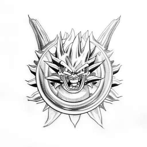 Illustrate A Scene From Dragon Ball With A Realistic Depiction Of Dragon Shenlong