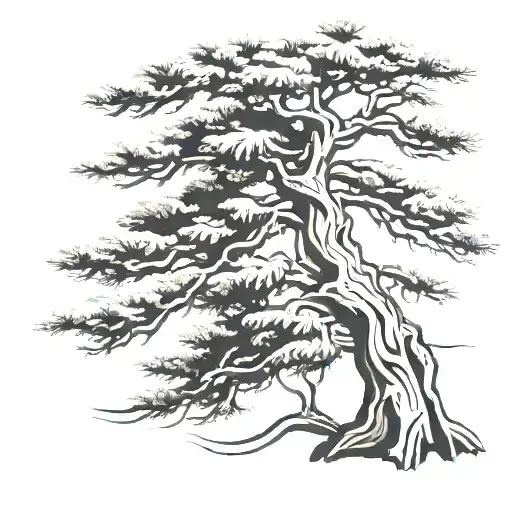 Strong Spiritual Pine Tree