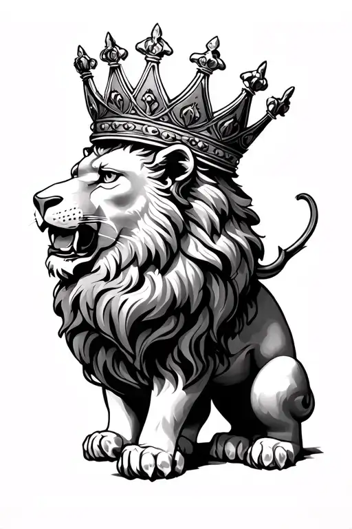 Scottish Lion With A Crown