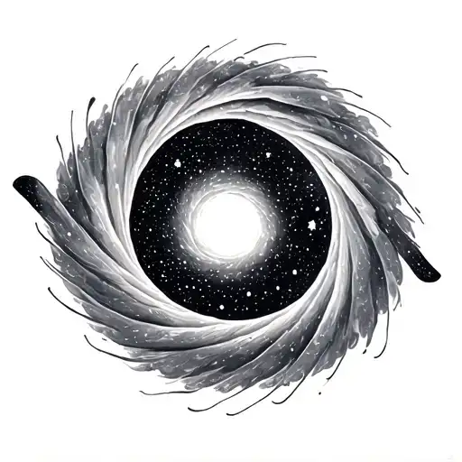 Spiral Merging With A Black Hole And Aquarius Star System