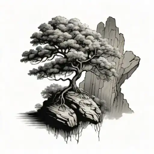 Tree Over A Cliff