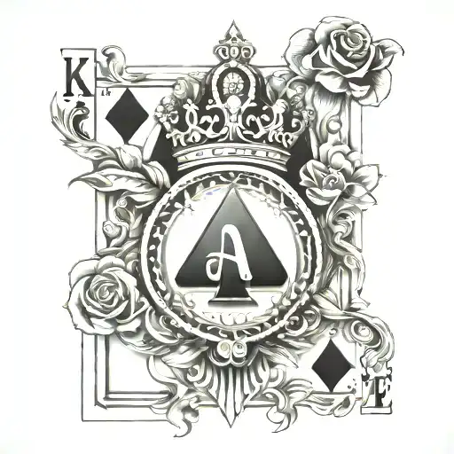 King And Ace Card Vegas Sign