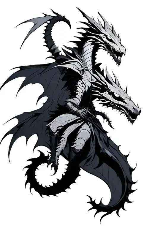 Death Knight Riding Shadow Dragon