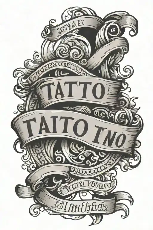 Lettering Banner Wrapped