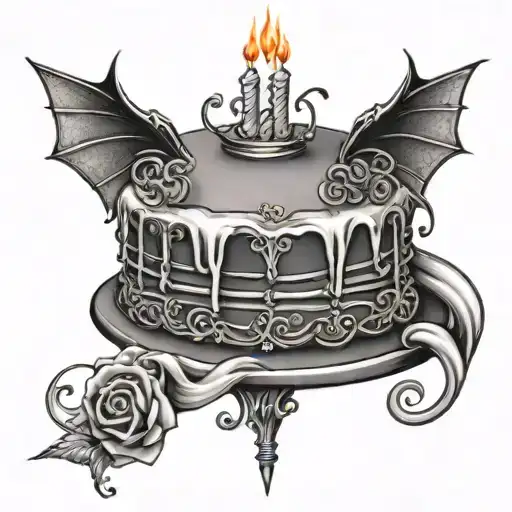 A Birthday Cake Gothic Style