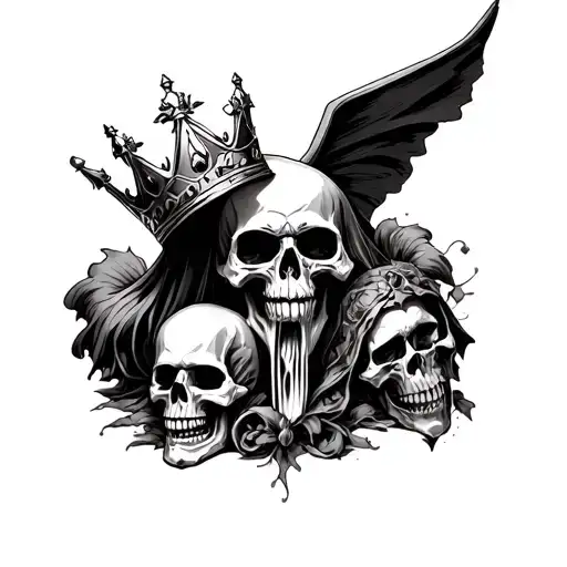 Reaper And Graves And Skulls Kings Crown