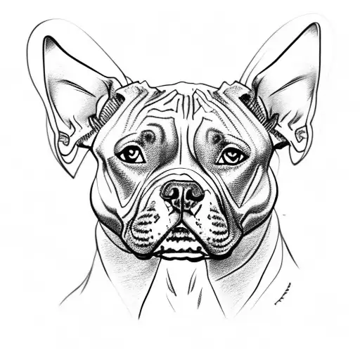 Cute Pitbull With Big Ears