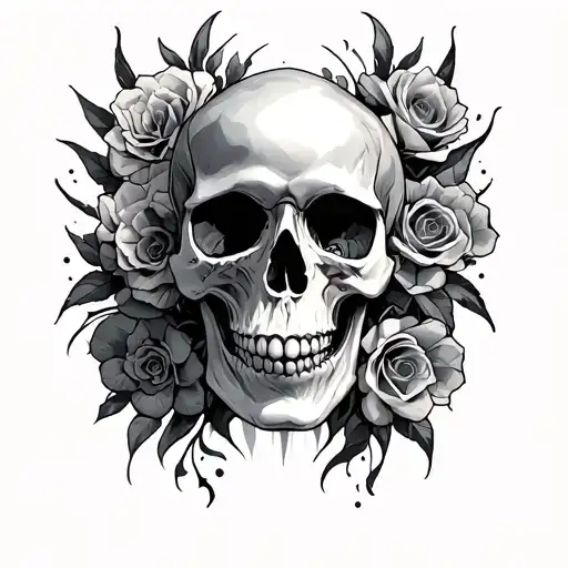 Skull With Pictures In It