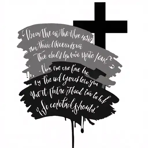 Bible Verse And A Cross