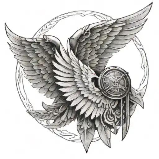 Valkyrie Wings With Helm Of Awe