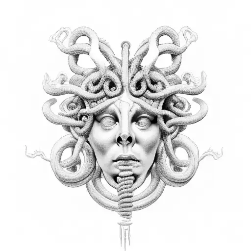 Medusa Face By Side