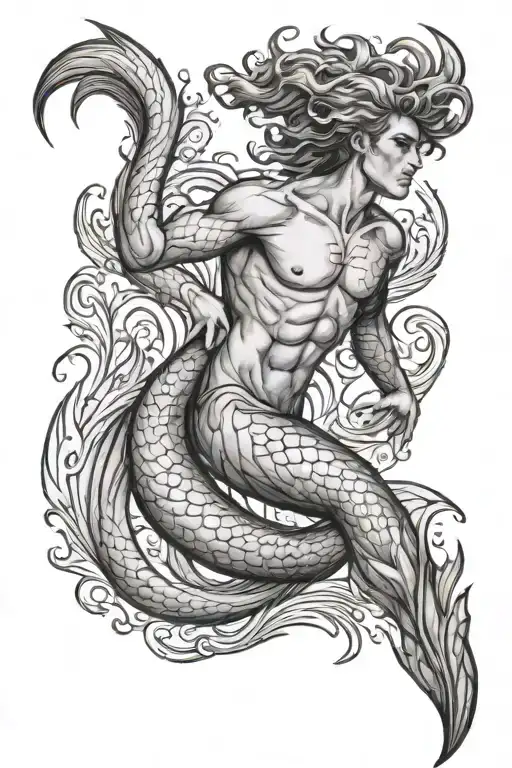 Young Male Merman