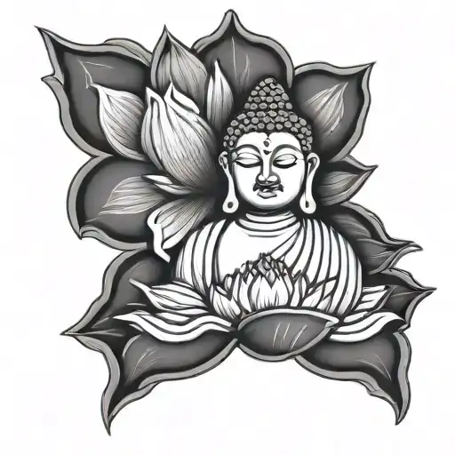 Buddha On A Lotus