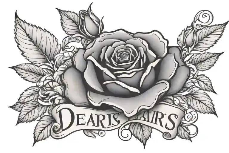 De'airis Name With Rose Growing