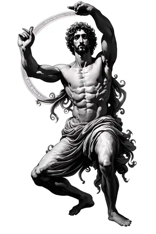 Vitruvian Man As A Male Dancer