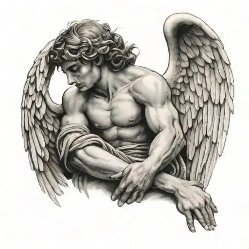 Peaceful Male Angel