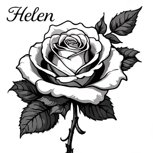 White Rose And Helen Name