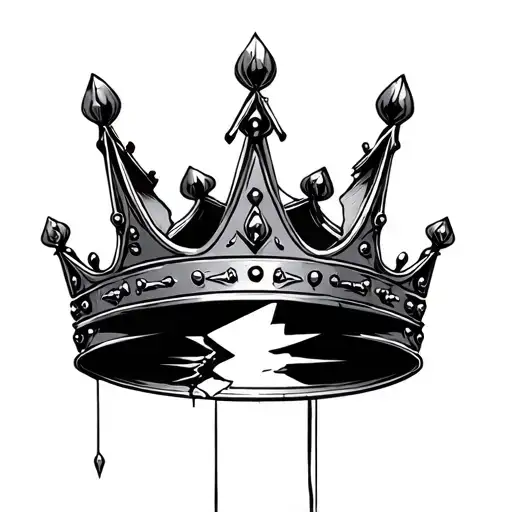 Broken Crown Around Forearm